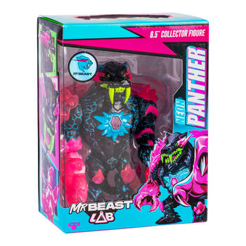 Mr Beast Lab S2 Collector Figure Pack Neon Panther 6.5'' Toy 5y+