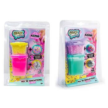 2pc Crazy Sensations Mix'In Sensations - Green/Purple and Yellow/Pink Set 6y+