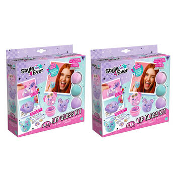 2PK Canal Toys Style 4 Ever DIY Lip Balm Kit Kawai Gloss Style Kids Craft 8y+