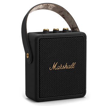 Marshall Stockwell II Portable Bluetooth Speakers For Phones Black & Brass