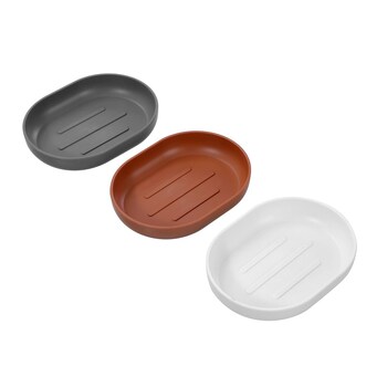 3x Boxsweden Bano Essentials 12.3x2cm Soap Dish - Assorted