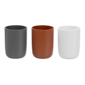 3x Boxsweden Bano Essentials 350ml/10cm Bathroom Tumbler Assorted