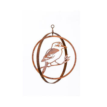  Metal Double Ring Kookaburra 35x2mm - Rust