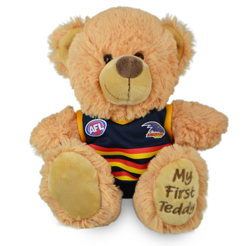 AFL Adelaide First Teddy Bear 23cm Plush Stuffed Animal Kids Soft Toy