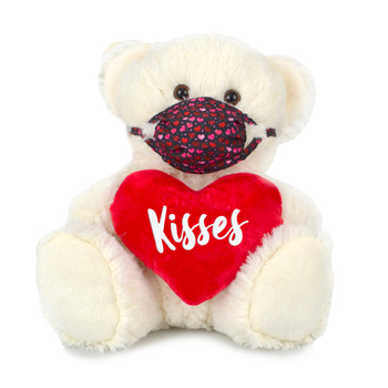 My Buddy Bear 23cm Valentines Val Hugs Kisses Kids Soft Toy 3y+