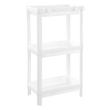 Boxsweden 3-Tier 70cm Storage Shelf Organiser - White