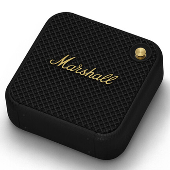 Marshall Willen Portable Wireless Bluetooth Speakers - Black & Brass