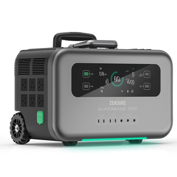 Zendure SuperBase Pro 2000  Portable Rechargeable Power Station w/Solar Charging