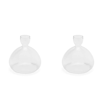 2x Acorn 10cm Glass Flower Vase Planter Outdoor Yard/Patio Home Garden Decor