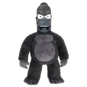 The Simpsons 16 In King Kong Homer Plush Soft Toy - Black 14y+