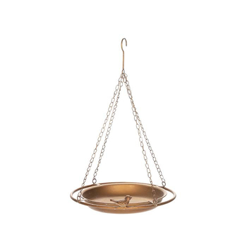 Garden 33.5x50cm Hanging Zinc Bird Feeder Outdoor Decor - Bronze