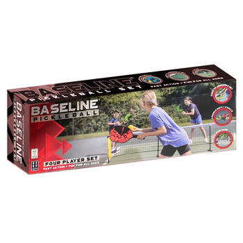 Wilton Bradley Pickleball 4 Player Set with 3.6m Net Outdoor Family Game Kit