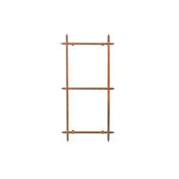  Metal Plant Support Trellis Small 150x75cm - Rust