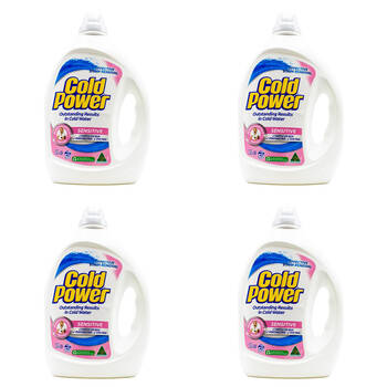 4PK Cold Power 2L Laundry Liquid Effective Stain Remover Sensitive Skin Care