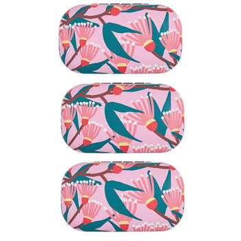 3PK Annabel Trends Safe Keeper Storage Case Organiser 8x5cm Blossom Branches