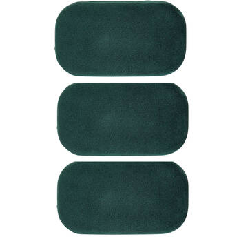 3PK Annabel Trends Velvet Safe Keeper Storage Case Organiser 8x5cm Emerald