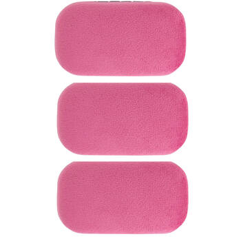 3PK Annabel Trends Velvet Safe Keeper Storage Case Organiser 8x5cm Hot Pink