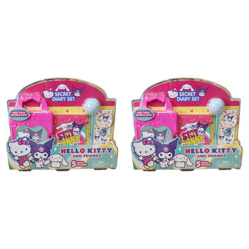 2PK Hello Kitty & Friends Secret Diary Journal Stationery Set Kids 6y+