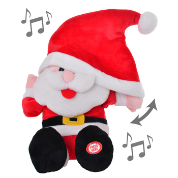 Gibson Gifts Singing Santa With Hat Christmas Festive Ornament