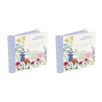 2PK Gibson Gifts Wild Harmony Address & Birthday Book Stationery