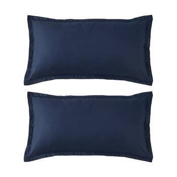 2PK Grosvenor House 500TC Egyptian Cotton Body Tailored Pillowcase Navy Blue