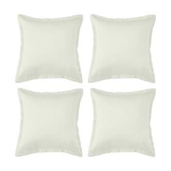 4PK Grosvenor House 500TC Egyptian Cotton Tailored European Pillowcase Taupe