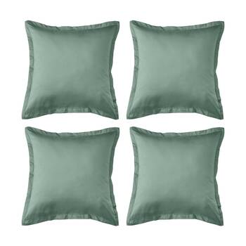 4PK Grosvenor House 500TC Egyptian Cotton Tailored European Pillowcase Slate