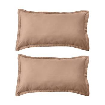 2PK Grosvenor House 500TC Egyptian Cotton King Tailored Pillowcase Clay