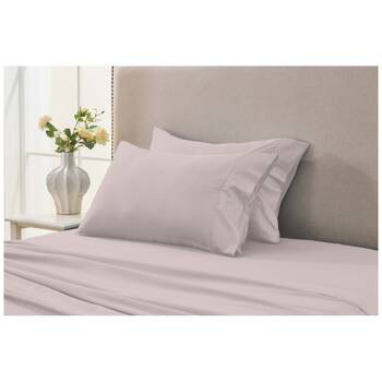 2pc Grosvenor House 500TC Egyptian Cotton Standard Pillowcases Pink 