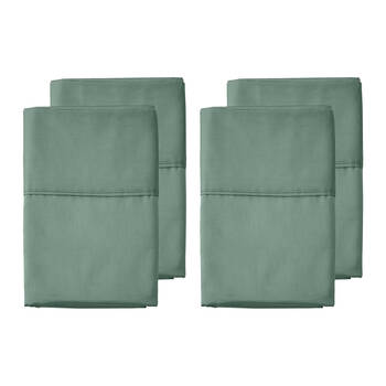 2x 2pc Grosvenor House 500TC Egyptian Cotton Standard Pillowcases Slate Green