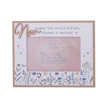 Gibson Gifts Wild Meadow Nan Photo Frame 6x4 Picture Frame Holder