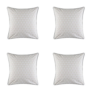 4PK Kas Australia Ryley Euro Throw Pillowcase 65x65cm - Multicoloured