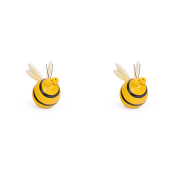 2PK Buzz Bee Garden Insect Decor Medium 25x33cm - Yellow