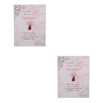 2PK Gibson Gifts Equilibrium Guardian Angel Pin Protection Jewelry