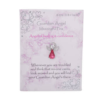 Gibson Gifts Equilibrium Guardian Angel Pin Healing Jewelry