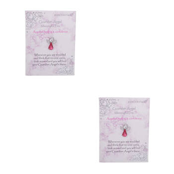 2PK Gibson Gifts Equilibrium Guardian Angel Pin Healing Jewelry