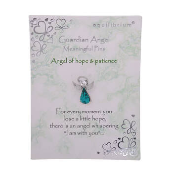 Gibson Gifts Equilibrium Angel Pin Hope & Patience Jewelry
