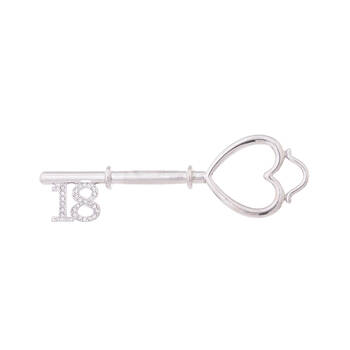 Gibson Gifts Equilibrium Silver Plated 18th Birthday Keepsake Key Gif Box