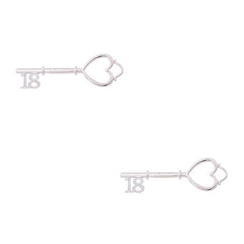 2PK Gibson Gifts Equilibrium Silver Plated 18th Birthday Keepsake Key Gif Box