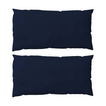 2PK The Lighthouse Washed Cotton King Pillowcase With Double Stitch Navy
