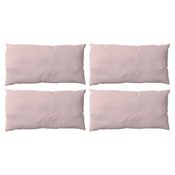 2x 2pc The Lighthouse Washed Cotton Standard Bedding Pillowcases Pink
