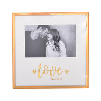 Gibson Gifts Love Gold 6x4 Keepsake Memory Photo Frame Holder