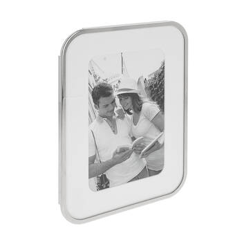 Gibson Gifts Silver Curve 4x6 Keepsake Memory Photo Frame Holder
