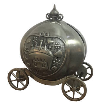 Gibson Gifts Carriage Pewter Money Bank Home Decor - Bronze