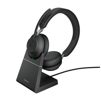 Jabra Wireless Evolve2 65 UC Stereo Bluetooth Headset Charge Stand/USB-C Dongle