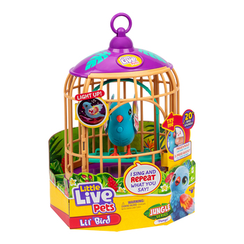 Little Live Pets S15 Interactive Lil' Bird Bird & Cage Kids Toy 5y+