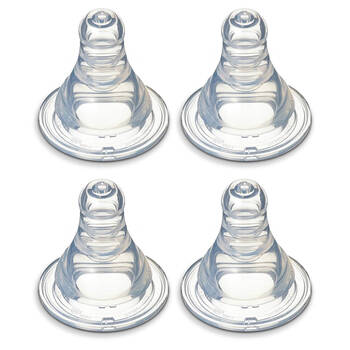 4PK Pigeon Peristaltic Slim Neck Teat - M