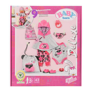 Baby Born Deluxe First Arrival 43cm Doll Clothes/Accessories Set Kids 3y+