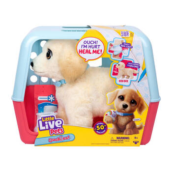Little Live Pets Ouchies Single Pk Interactive Puppy Plush Toy