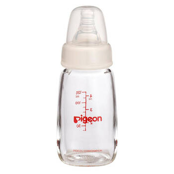 Pigeon Slim Neck Peristaltic Glass Bottle 120mL